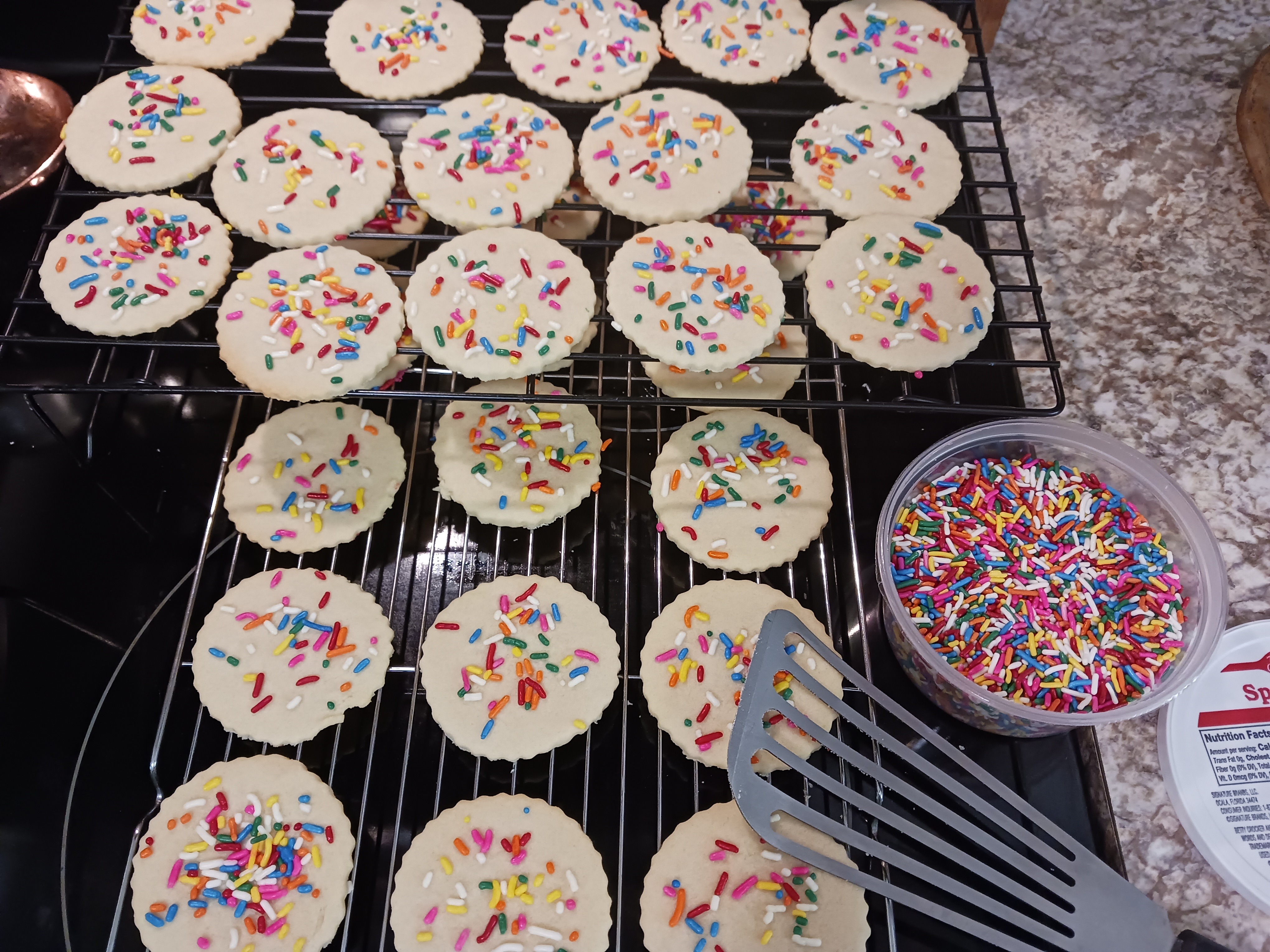 Rainbow Sprinkle Sugar Cookies that are SO Soft